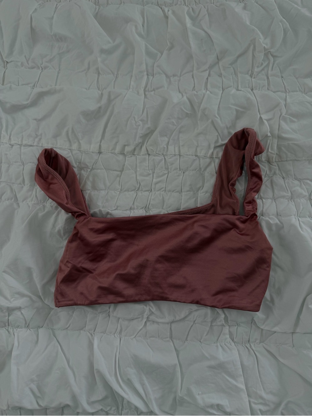 SKIMS Square-Neck Sports Bra Tank Top - Mauve Rose XS